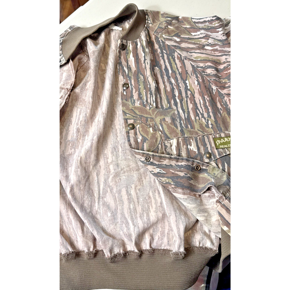 Vintage Realtree Spartan Camo Jacket Men's Size M Hunting Brown Green Camouflage - Picture 8 of 12